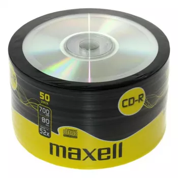 Tušti CD-R diskai MAXELL 624036 — 700 MB, 52x, pakuotė po 50 vnt.