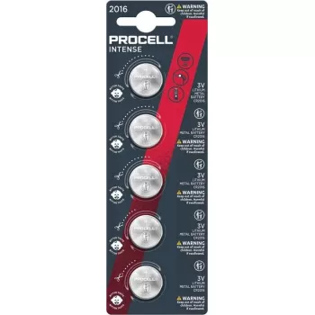 Duracell Procell CR2016 ličio monetinė baterija 3V, pakuotė po 5 vnt.