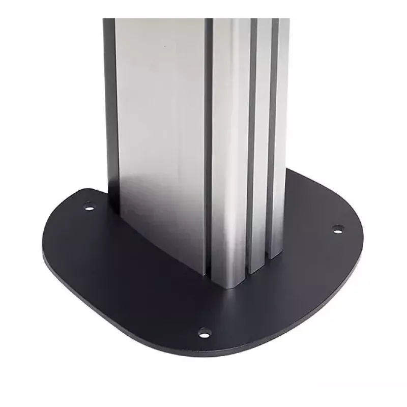 Prisukamas prie grindų pagrindas B-TECH SYSTEM X BT8380, 240×240×6 mm, 200 kg, juodas