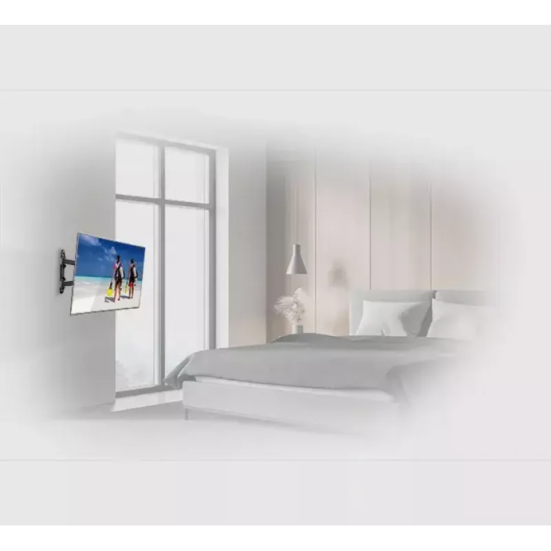 Sieninis/ lubinis laikiklis ekranams B-TECH BTV513 55 colių (139,7 cm), max 35 kg, VESA 426×400, pakreipimas -2–10°, pasukimas 180° — juodas