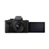 Panasonic Lumix DC-G100D juodas fotoaparato rinkinys su H-FS 12-32 objektyvu ir DMW-SHGR2 rankena