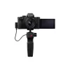 Panasonic Lumix DC-G100D juodas fotoaparato rinkinys su H-FS 12-32 objektyvu ir DMW-SHGR2 rankena