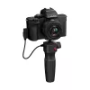 Panasonic Lumix DC-G100D juodas fotoaparato rinkinys su H-FS 12-32 objektyvu ir DMW-SHGR2 rankena