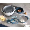 Virtuvės rinkinys Joseph Joseph Nest Stackable mėlynai pilkas 4.5L dubuo 1.65L sietelis