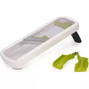 Joseph Joseph Multi-Grip Mandoline Plus pjaustyklė – reguliuojamas pjovimo storis, balta