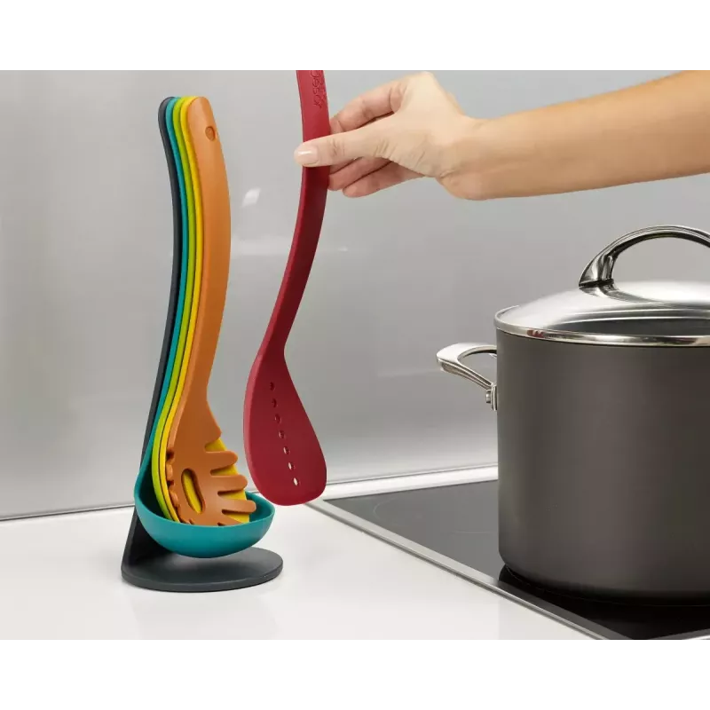 Virtuvinių įrankių rinkinys Joseph Joseph 10124 Nest™ Utensils Plus 5 vnt., įvairiaspalvis, atsparus karščiui iki 200°C