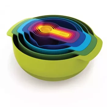 Joseph Joseph Nest 9 Plus Multicolour 40031 – Kompaktiškas virtuvės indų rinkinys