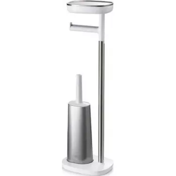 Tualetinio popieriaus laikiklio ir tualeto šepetėlio rinkinys Joseph Joseph EasyStore SST modelis 70519 nerūdijančio plieno apdaila