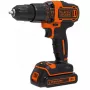 Gręžtuvas sūkio ir smūginis Black & Decker BDCHD18K-QW 1400 RPM, 1.5 Ah, juoda, oranžinė