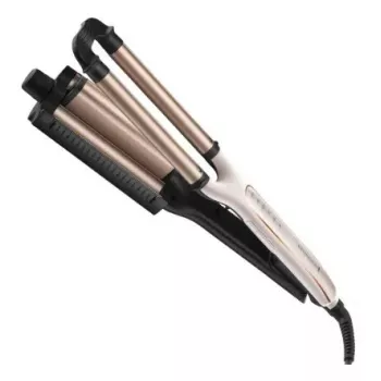 Automatinis garbanojimo prietaisas Remington CI91AW – rožinis auksas/juoda, S formos cilindras, keraminė danga, 150–210 °C, 3 m besisukantis laidas