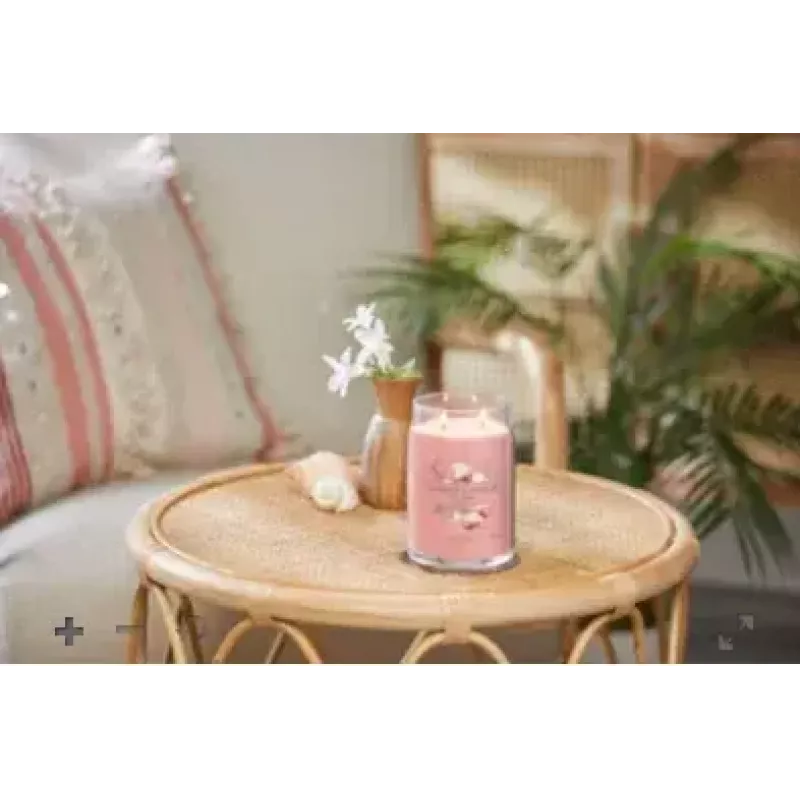 Vaškinė cilindrinė žvakė Yankee Candle 1629962E Citrus Floral Vanilla Pink 157 mm 9,3 cm 567 g