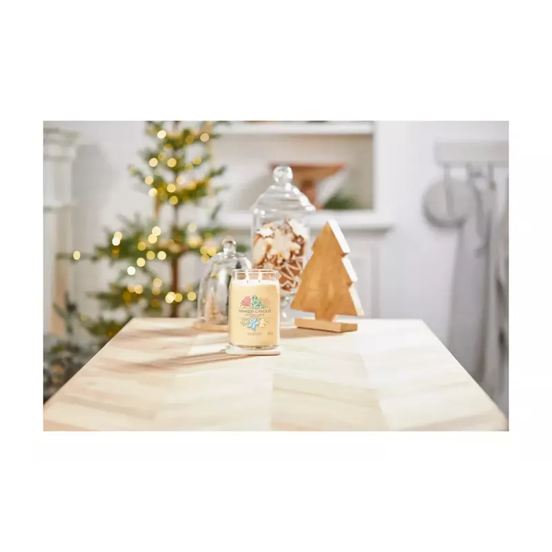Yankee Candle Signature Christmas Cookie didelis stiklainis žvakė, 567 g