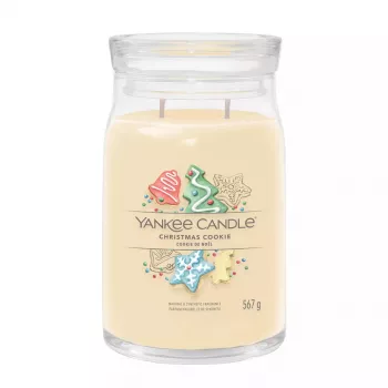 Yankee Candle Signature Christmas Cookie didelis stiklainis žvakė, 567 g