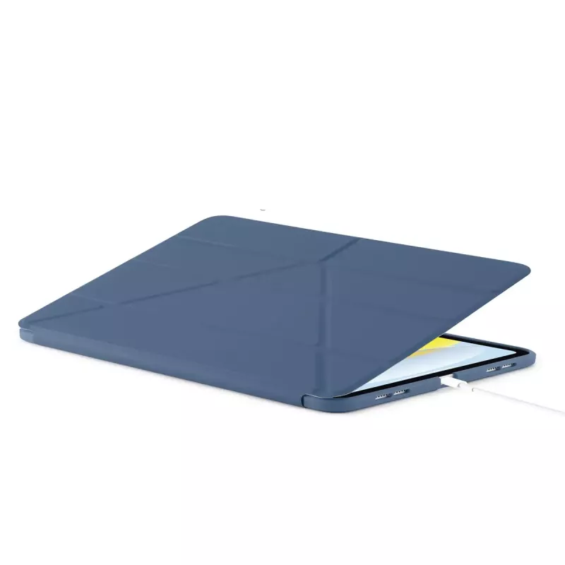 Dėklas su atlenkiamu dangteliu PIPETTO P052-51-V iPad 10th Gen (10,9 colio) – mikropluoštas ir TPU, 5 stovo padėtys