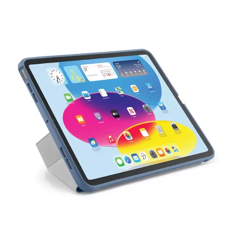 Dėklas su atlenkiamu dangteliu PIPETTO P052-51-V iPad 10th Gen (10,9 colio) – mikropluoštas ir TPU, 5 stovo padėtys