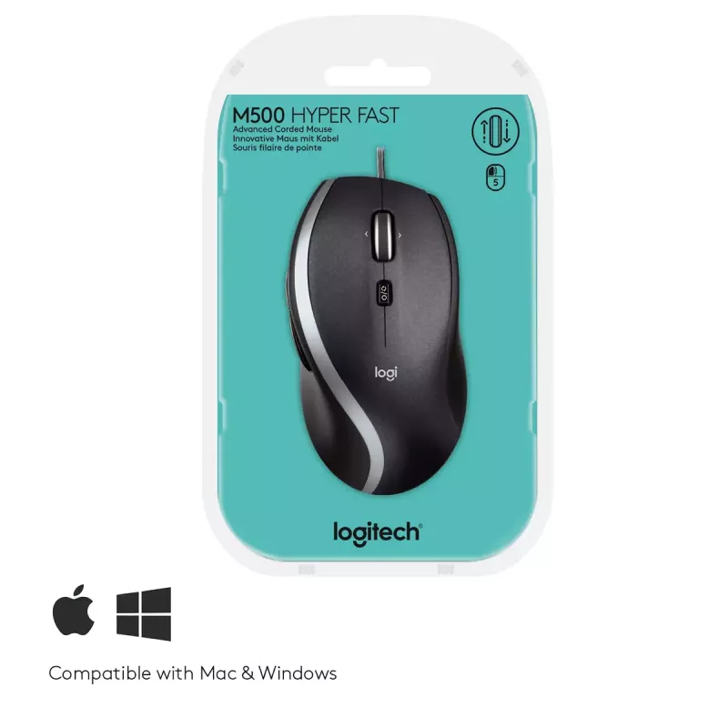 Pelė Logitech LGT-M500 USB Type-A