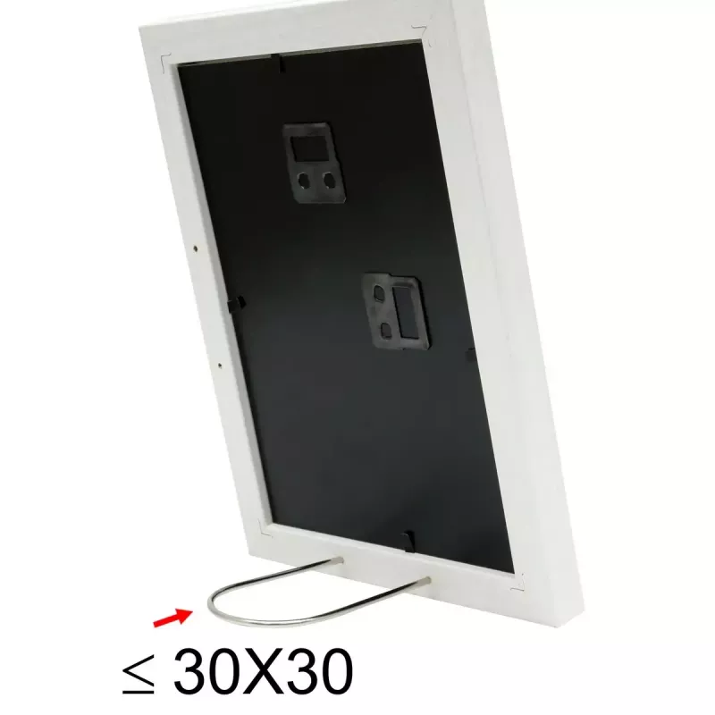 Vieno paveikslo rėmelis Deknudt S66KF1 P1 Baltas MDF Stiklas Medis 30x40