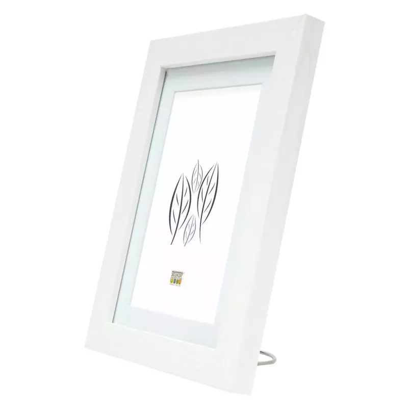 Vieno paveikslo rėmelis Deknudt S66KF1 P1 Baltas MDF Stiklas Medis 30x40