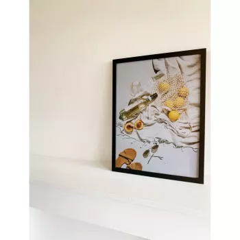 Vieno paveikslėlio rėmelis Deknudt S44CF2 juodas 30x45 stiklas MDF