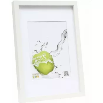 Foto rėmelis Deknudt S40AK1 P1 15x20 Wood White su paspartu