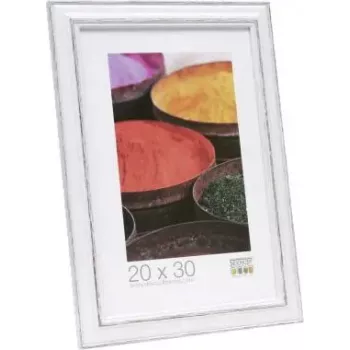 Deknudt S221H3 15x20 cm medinis baltas rėmelis su rudu apvadu