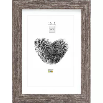 Foto rėmelis Deknudt S66KH3 13x18 cm medinis pilkas ąžuolas su paspartu