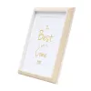 Vieno paveikslėlio rėmelis Deknudt S46WG3 P1 Natūrali balta 221x221 mm
