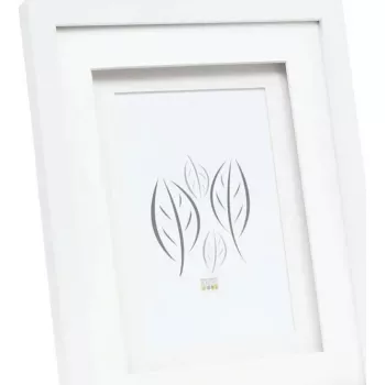Foto rėmelis Deknudt Double Passepartout S65KK1 Baltas 15x20 cm medinis