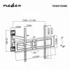 Grindinis TV stovas Nedis TVWM1550BK, 94–177,8 cm (37–70 col.), VESA 600x400, 25 kg, juodas