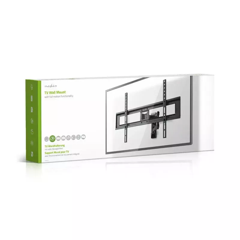 Grindinis TV stovas Nedis TVWM1550BK, 94–177,8 cm (37–70 col.), VESA 600x400, 25 kg, juodas