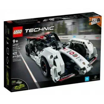 LEGO statybinis rinkinys Formulė E Porsche 99X Electric modelis 42137 – konstrukcinis žaislas