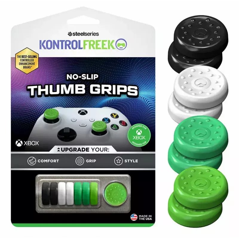 Pirštų guminukas valdymo svirtims SteelSeries 1020-XBX juoda žalia balta Xbox 360 One Series S X