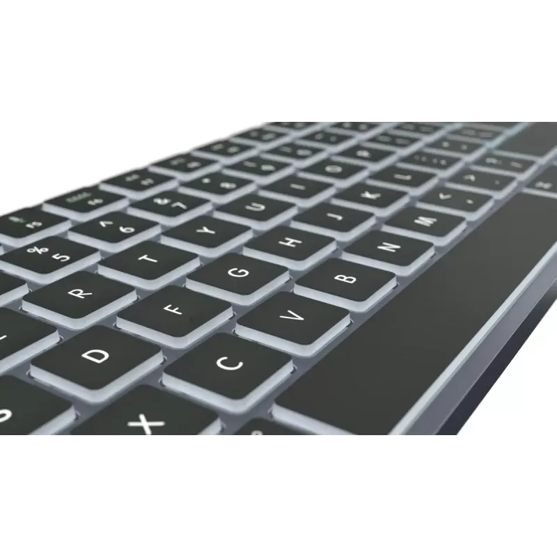 Pilno dydžio klaviatūra LogicKeyboard SKB-TM-UK USB + Bluetooth, QWERTY JK anglų, Titanium