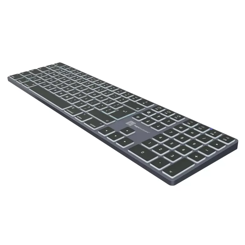 Pilno dydžio klaviatūra LogicKeyboard SKB-TM-UK USB + Bluetooth, QWERTY JK anglų, Titanium