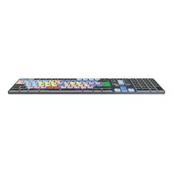 Pilno dydžio Bluetooth klaviatūra LogicKeyboard LKB-MCOM4-TM – QWERTY vokiškas išdėstymas, 109 klavišai, pilka titano spalva