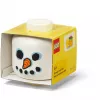 Room Copenhagen Storage Head Snowman mini – LEGO suderinamas žaislų ir plytelių organizatorius, baltas