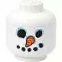 Room Copenhagen Storage Head Snowman large – baltas LEGO suderinamas žaislų laikymo indas