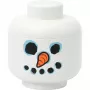 LEGO Storage Head Snowman small by room copenhagen — balta, vaikiška dėžutė žaislams