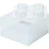 room copenhagen Storage Brick 4 Top Lid Glitter – skaidri LEGO tipo dėžutė su 4 smaigais ir blizgučiais