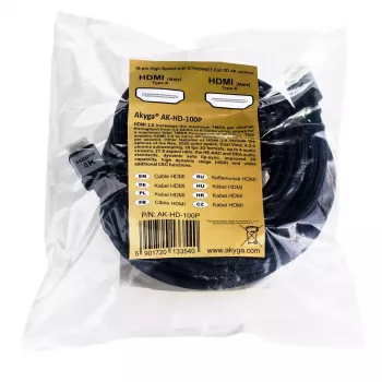 HDMI kabelis Akyga AK-HD-100P 10 m