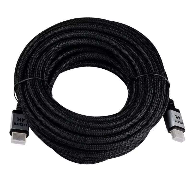 Akyga AK-HD-100P HDMI 2.0 kabelis, pintas, PRO serija, 10 m, juodas