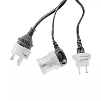Maitinimo adapteris Akyga AK-AD-61 — vidaus 110–240 V, kompaktiškas baltas 48×48×86 mm