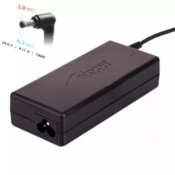 Maitinimo adapteris / keitiklis Akyga AK-ND-73 — Vidaus naudojimui, 100 W, 100–250 V įėjimas, 1,2 m laidas, juodas