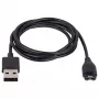 Įkrovimo laidas Akyga AK-SW-17 Garmin išmaniesiems laikrodžiams, USB 5V, 1 m, juodas