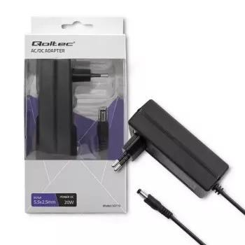 Maitinimo adapteris Qoltec 50779 20 W juodas
