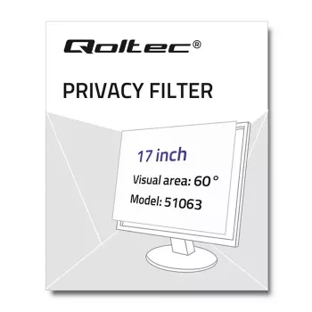 Privatumo filtras be rėmelio Qoltec 51063 43,2 cm (17 colių)
