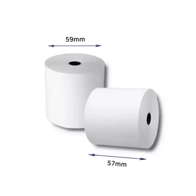 Terminis popieriaus rulonas QOLTEC 57 x 40 mm 55 g/m² be BPA — QOLTEC 51897