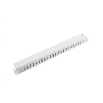 Kabelių tvarkymo panelė Lanberg AK-1201-S, 1U, 19 inch, metalinė, pilka