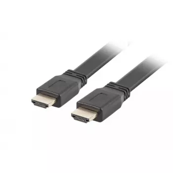 HDMI kabelis LANBERG CA-HDMI-21CU-0030-BK, 3 m, HDMI A tipas (vyriškas–vyriškas), HDMI 2.0, 18 Gbit/s, ARC, paauksuoti kontaktai, juodas