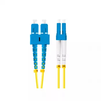 Skiemeninis šviesolaidinis kabelis LANBERG FO-SULU-SD11-0020-YE, 2 m, G.657.A1, SC–LC, geltonas